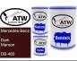 Preview: Mercedes-Benz, Dark Maroon, DB-460: 500ml Lackdose + 500ml Klarlack + 250ml Härter - Set, von ATW Autoteile West.